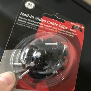 GE General Electric Nail In Video Cable Clip AV23251 20 clips with Nails